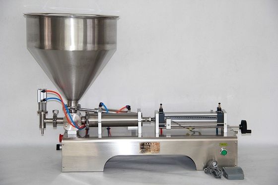 comprare Macchina di imballaggio pneumatica semiautomatica riempita con miele burro di arachidi ketchup salsa di soia bottiglia di marmellata fabbricazione online