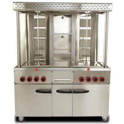 comprare Macchina elettrica e a gas di tipo verticale/stante Shawarma regolabile per grigliata BBQ per pollo fabbricazione online