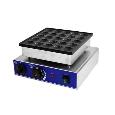 Attrezzature per snack commerciali Macchina elettrica a 25 fori per muffin Mini Pancake Waffle Maker Pancake Machine