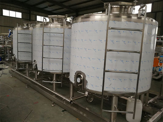 Sistema CIP personalizzato Linea di produzione di latte condensato pulita in posizione per la linea di produzione di latticini