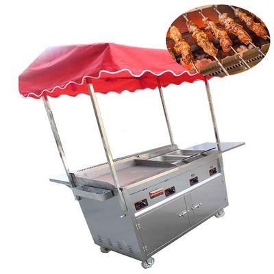 Carrello di chioschi di cibo di strada / furgone di cibo / carrello di hot dog in vendita cibo veloce fonte di riscaldamento a gas LPG