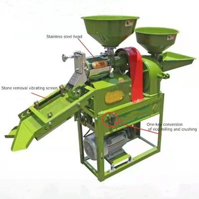 300 kg/h Macchina per la lavorazione dei cereali Polverizzatore Macchine per la macinazione degli alimenti schermo vibrazionale Set completo