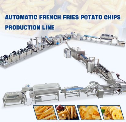 200 KG Full Automatic Quick Frozen French Fries Production Line 304 in acciaio inossidabile di qualità alimentare
