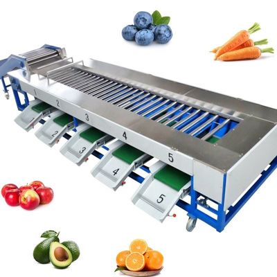 Selezione del peso dei frutti Macchina di lavorazione dei frutti e verdure per la classificazione